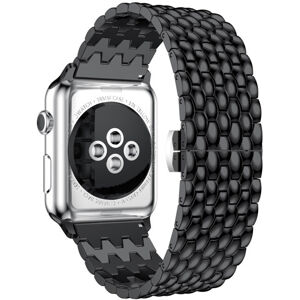 4wrist Ocelový tah s dračím vzorem pro Apple Watch 42/44/45/49 mm - Black
