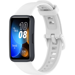 4wrist Silikonový řemínek pro Huawei Watch Band 8 - White