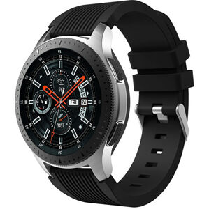 4wrist Silikonový řemínek pro Samsung Galaxy Watch - Černý 22 mm