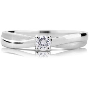 Cutie Diamonds Luxusní zásnubní prsten z bílého zlata s briliantem DZ6817-1906-00-X-2 61 mm