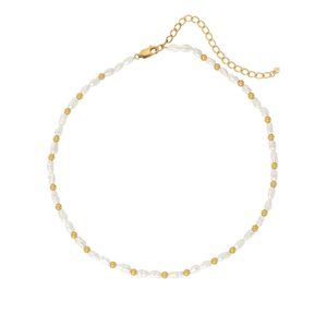 Hot Diamonds Pozlacený perličkový náhrdelník s diamantem Jac Jossa Soul DN156/DN157 40 - 45 cm