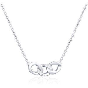 JVD Půvabný stříbrný náhrdelník se zirkony SVLN0582S61BI45