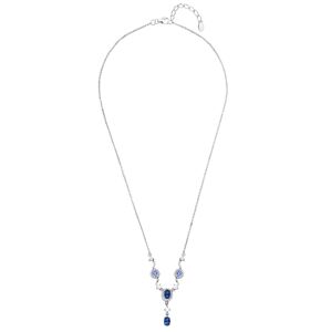 JVD Stříbrný náhrdelník s tanzanitem a zirkony SVLN0670SH8M100