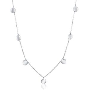 JVD Stylový stříbrný náhrdelník s přívěsky SVLN0336XH20000