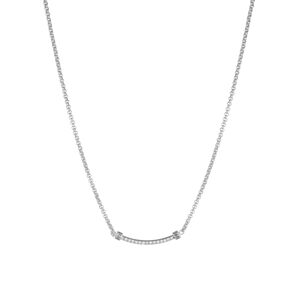 Liu Jo Půvabný ocelový náhrdelník s krystaly LJ1748