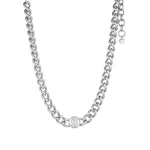 Liu.Jo Výrazný ocelový náhrdelník s krystaly Brilliant LJ1619