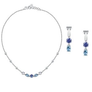 Morellato Elegantní souprava šperků s kubickými zirkony Colori SAVY25 (náhrdelník, náušnice)