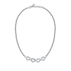 Morellato Půvabný ocelový náhrdelník se srdíčky Bagliori SAVO30