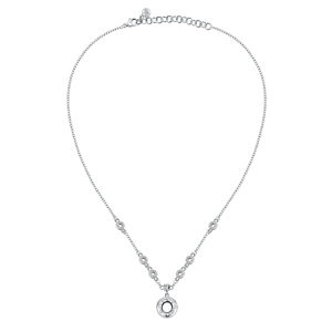 Morellato Třpytivý ocelový náhrdelník s krystaly Bagliori SAVO04
