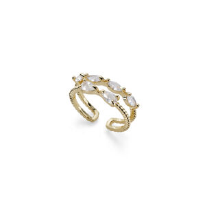 Oliver Weber Půvabný pozlacený prsten Rapunzel 41214G M (53 - 55 mm)