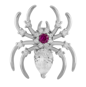 Troli Nadčasová brož ve tvaru pavouka s krystaly KS-225