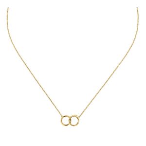Trussardi Elegantní pozlacený náhrdelník T-Heritage TJAXB07