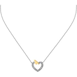 Trussardi Ocelový náhrdelník se zirkony T-Logo TJAXC44 (řetízek, přívěsek)