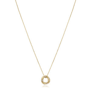 Viceroy Krásný pozlacený náhrdelník se zirkony Elegant 13067C100-30 (řetízek, přívěsek)