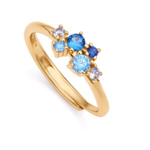 Viceroy Stylový pozlacený prsten se zirkony Trend 13134A0 53 mm