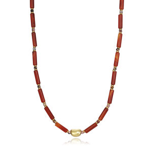 Viceroy Stylový ocelový náhrdelník z achátu Chic 1440C09012