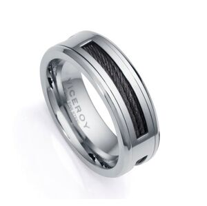 Viceroy Stylový prsten z oceli Magnum 14066A02 66 mm